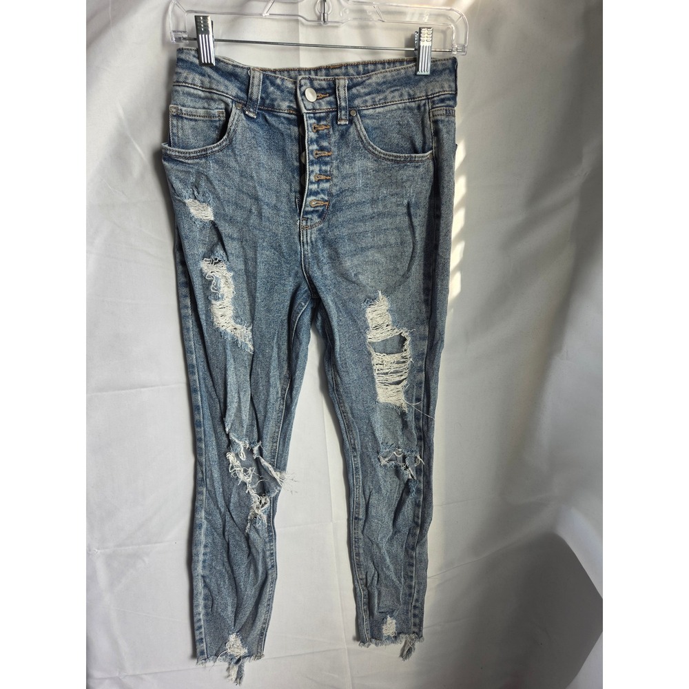 Tinseltown Skinny Jeans Womens  Blue Light Wash Skinny High Rise Tapered